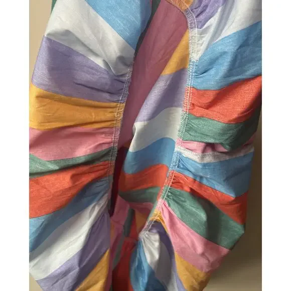 Gerty Midi Dress Buddy Love Rainbow Striped Dress - Picture 7 of 8